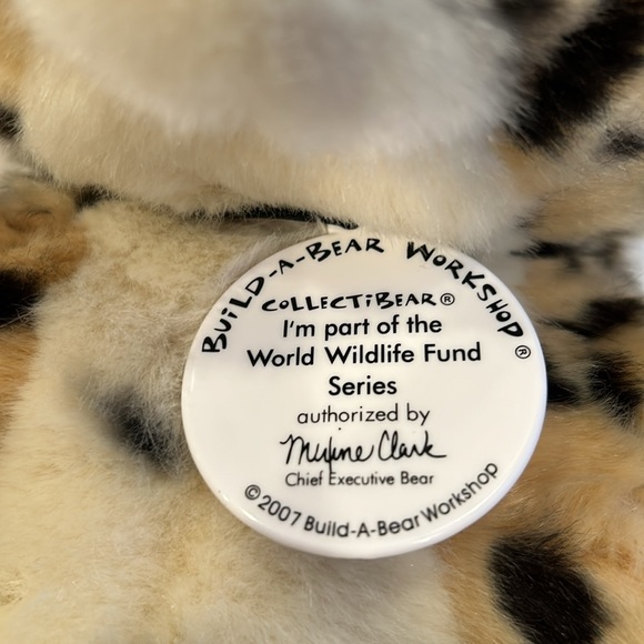 EUC 2007 Build A Bear BAB Cheetah Plush Stuffed Toy in USA Olympic Outfit - Picture 16 of 16